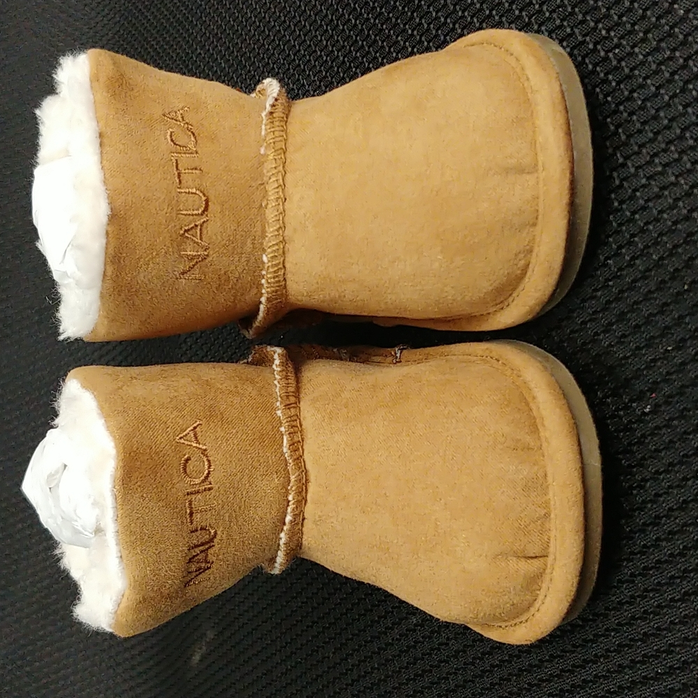 Nautica Tan Micro Shearling Pre-Walk Boots